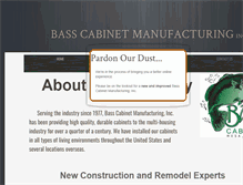 Tablet Screenshot of basscabinet.com